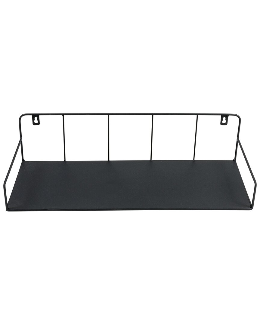 Honey-can-do Curved Metal Floating Shelf In Black