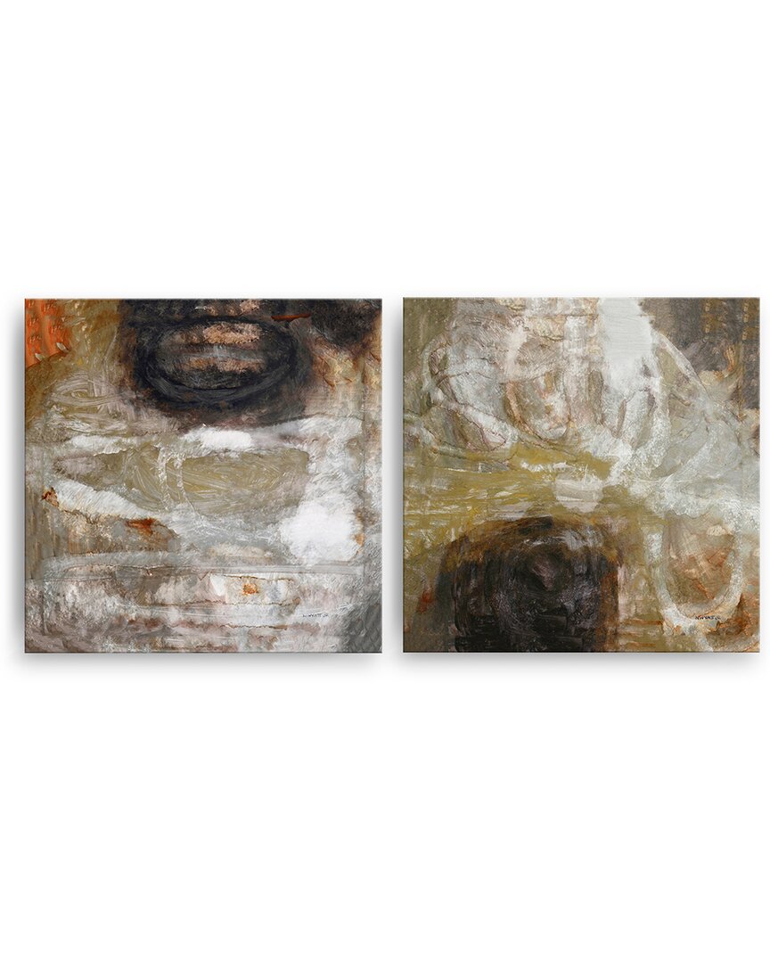 Ready2hangart Oxide I/ii 2 Piece Wrapped Canvas Wall Art Set