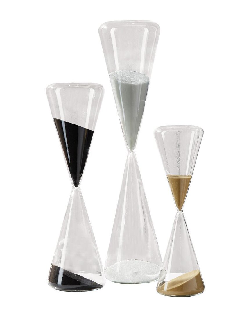 Two's Company S/3 Conical Sand Timer - Glass