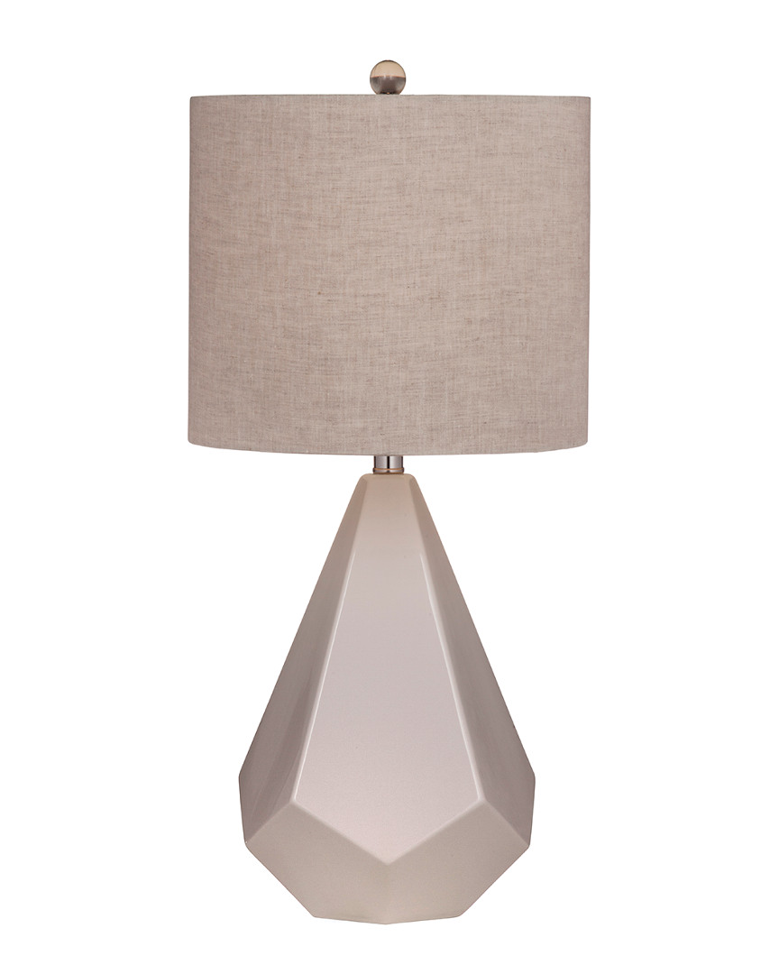 Bassett Mirror Delaney Table Lamp In White