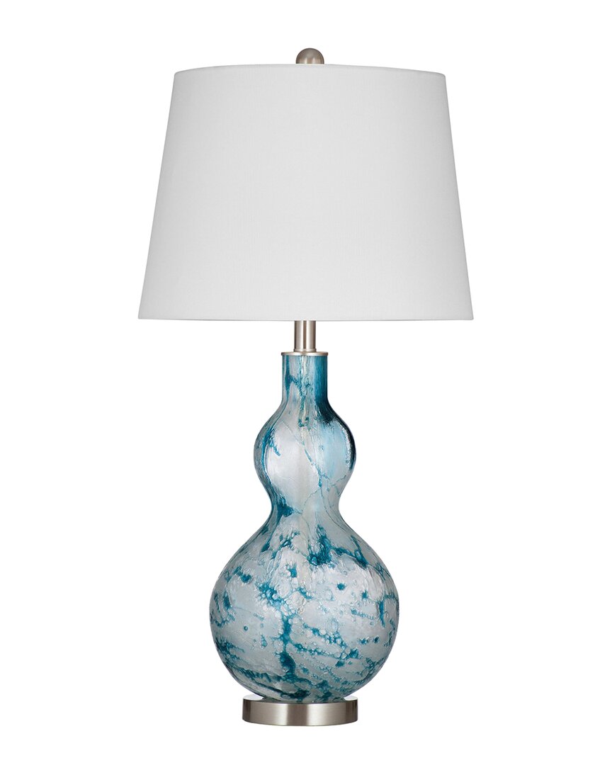 Bassett Mirror Reeve Table Lamp In Blue