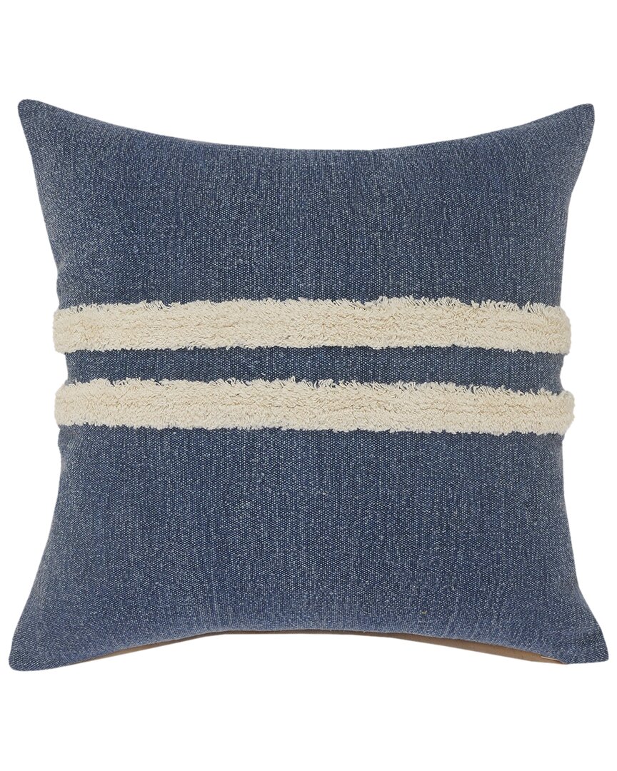 Lr Home Sindy Double Center Striped Throw Pillow In Blue