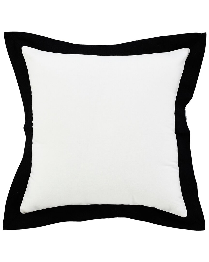 Lr Home Brynn Bordered Flange Frame Throw Pillow In White