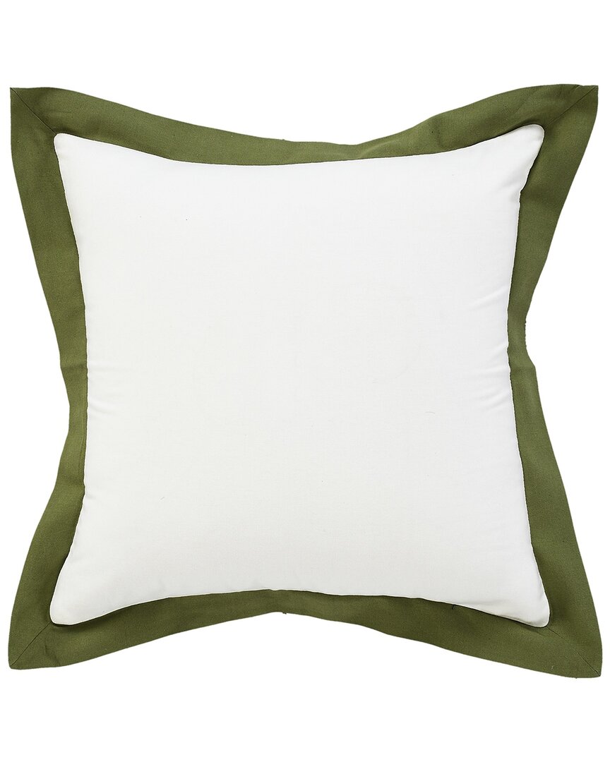 Lr Home Brynn Bordered Flange Frame Throw Pillow In White