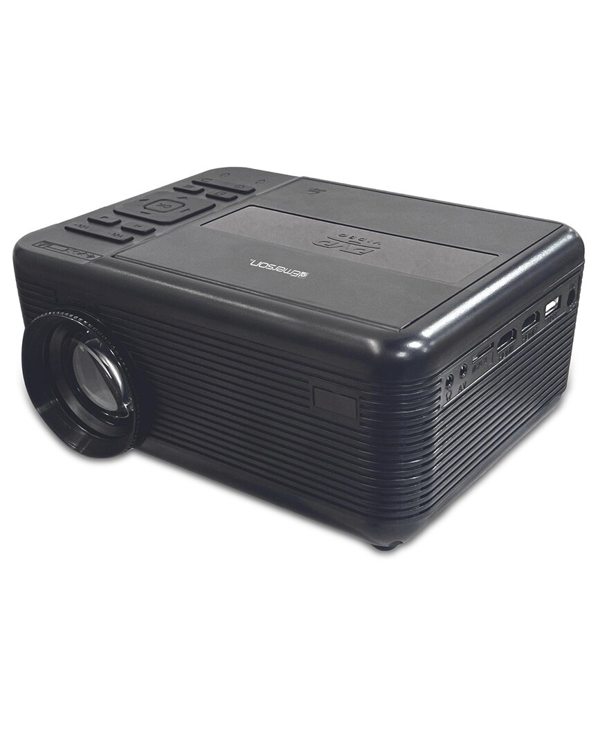 Emerson 150in Home Theater Lcd Projector With 720p & Dvd Player In Black