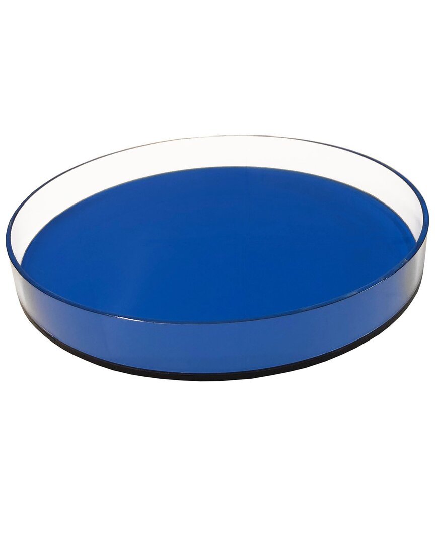 R16 Round Tray In Blue