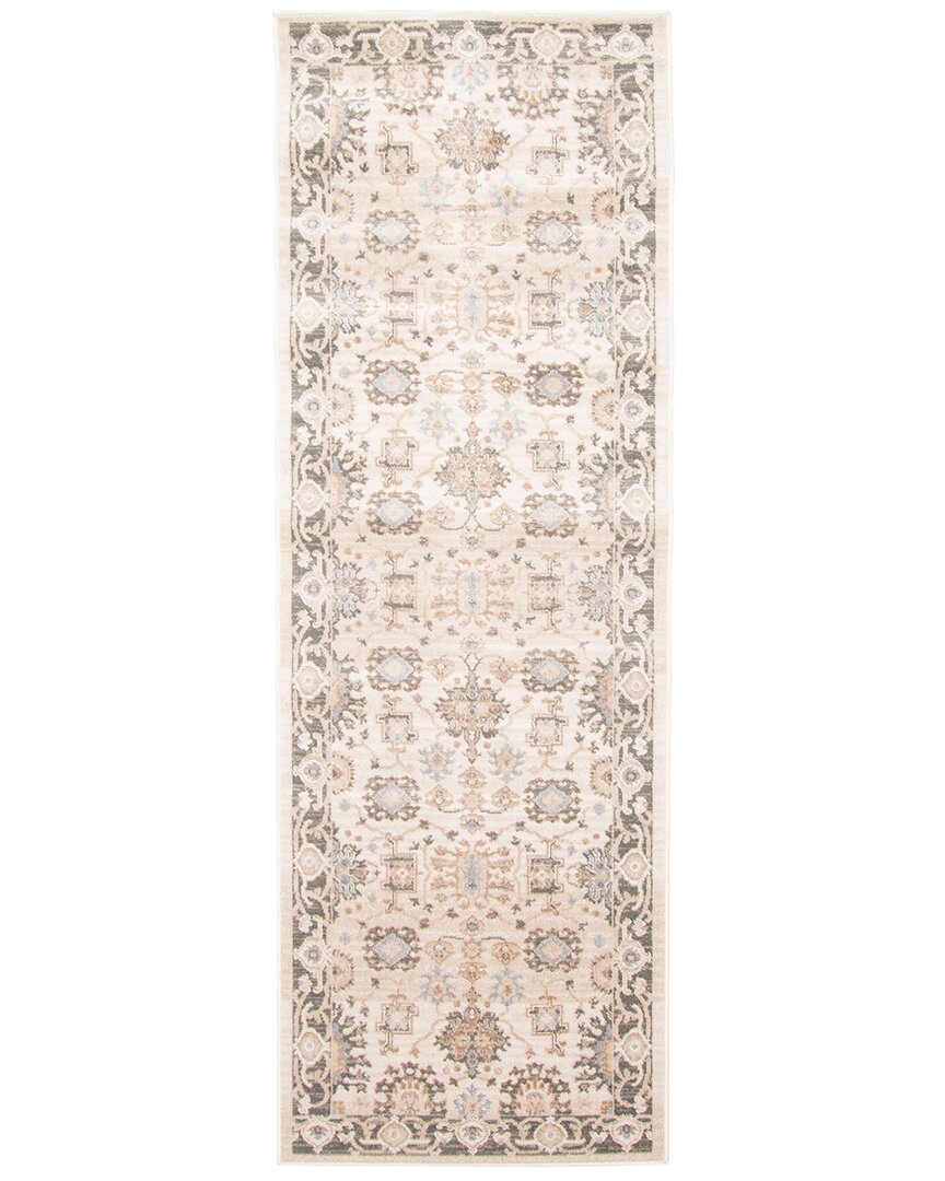 Ecarpet Gloria Traditional Runner Rug In Neutral