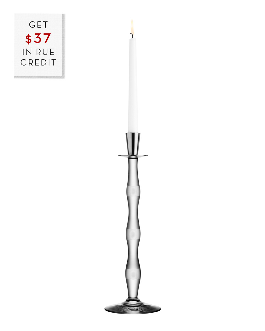 Orrefors Celeste Cut Candlestick With $37 Credit