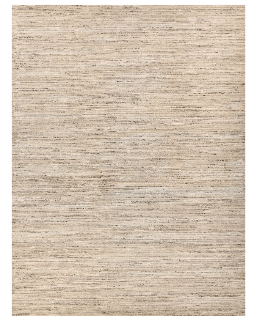 Exquisite Rugs Palazzo Hand-loomed New Zealand Wool And Bamboo Silk Rug In Gray