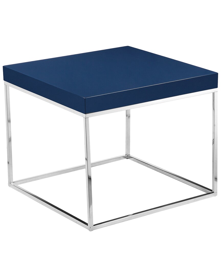Pangea Home Fred Side Table In Blue