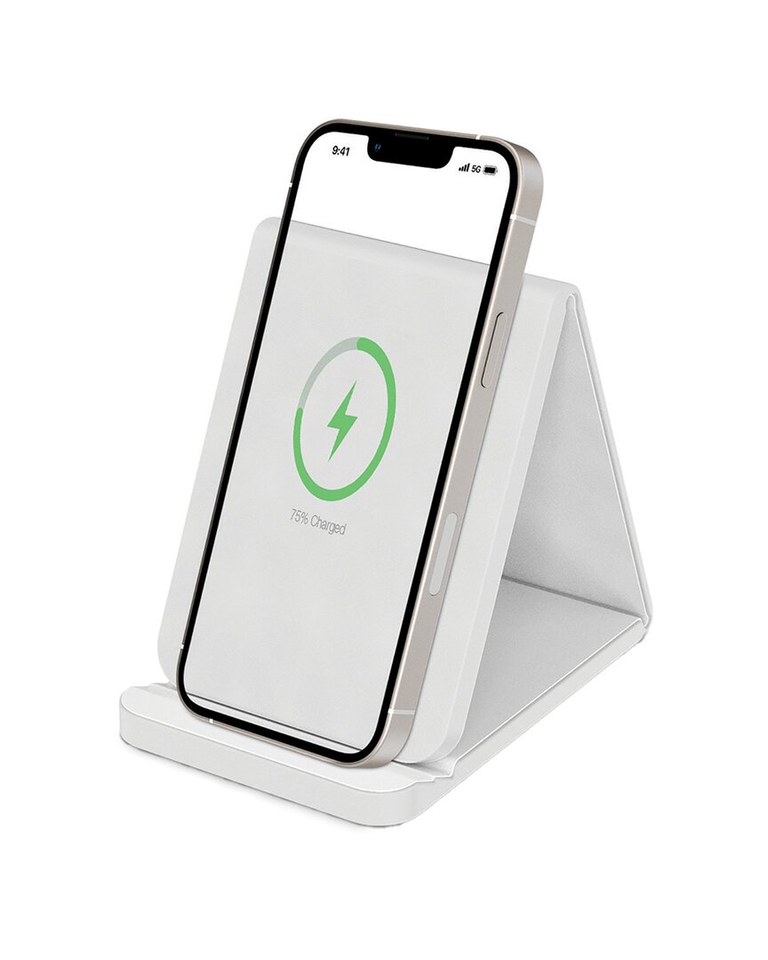 Phunkee Tree Folding Leather Wireless Charging Stands In White