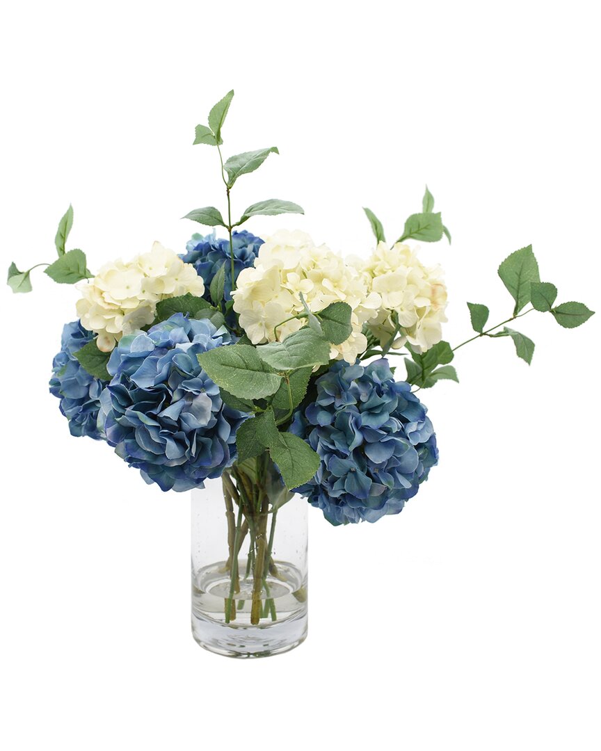 Creative Displays Blue & White Hydrangea Floral Arrangement