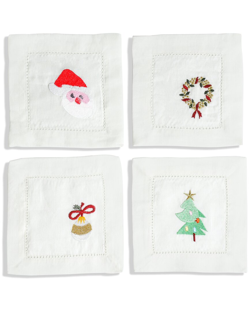 Tiramisu Set Of 4 Festive Cheer Cocktail Napkins