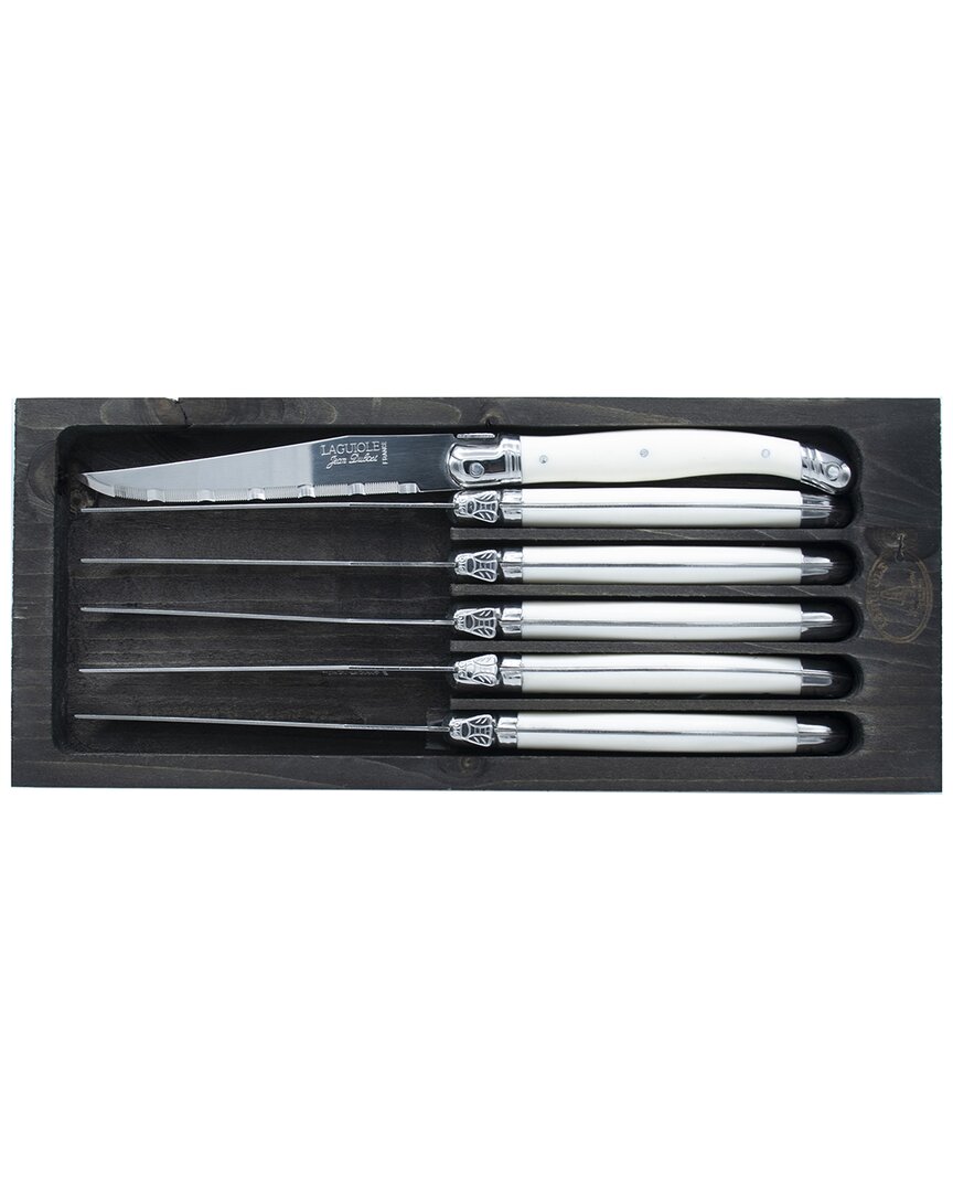 Jean Dubost 6pc Steak Knife Set In Black