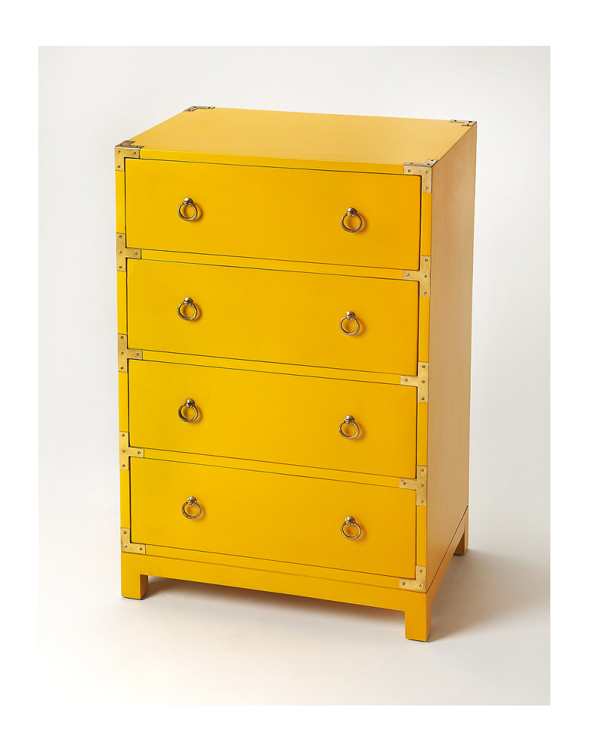 Butler Specialty Company Ardennes Yellow Campaign Accent Chest