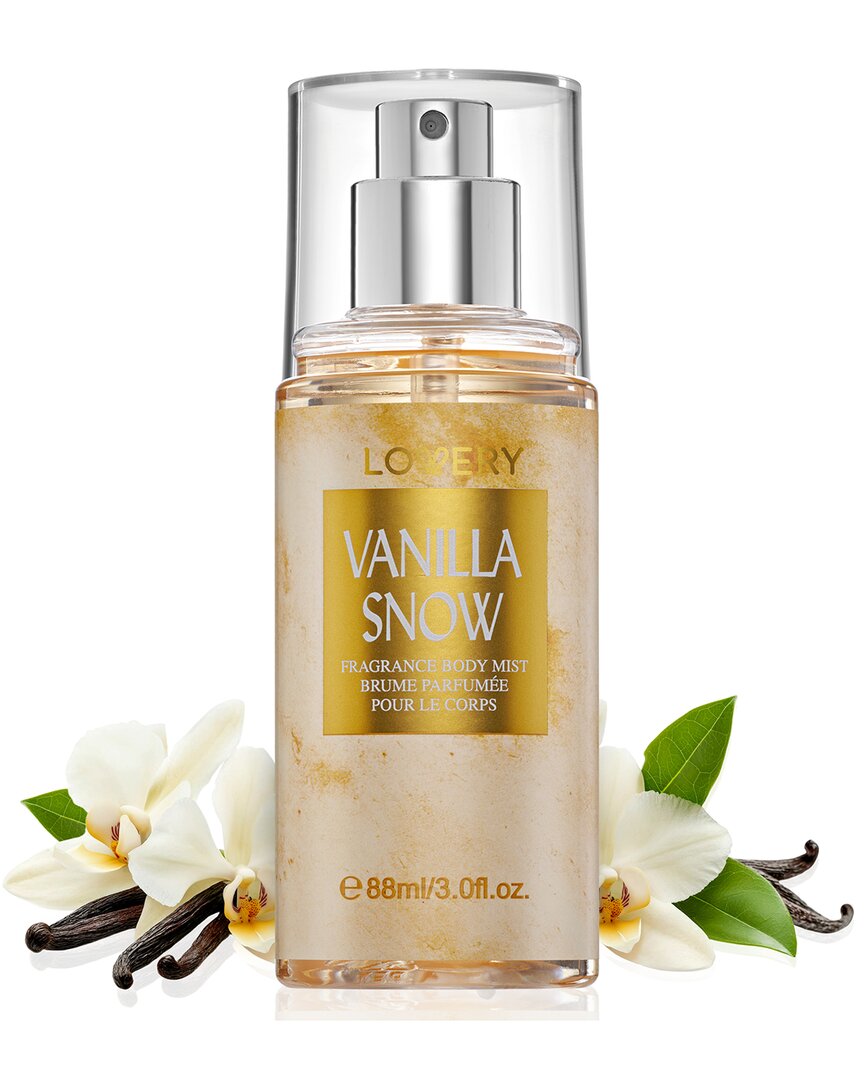 Lovery 3fl oz Vanilla Snow Fragrance Body Mist Spray In Transparent
