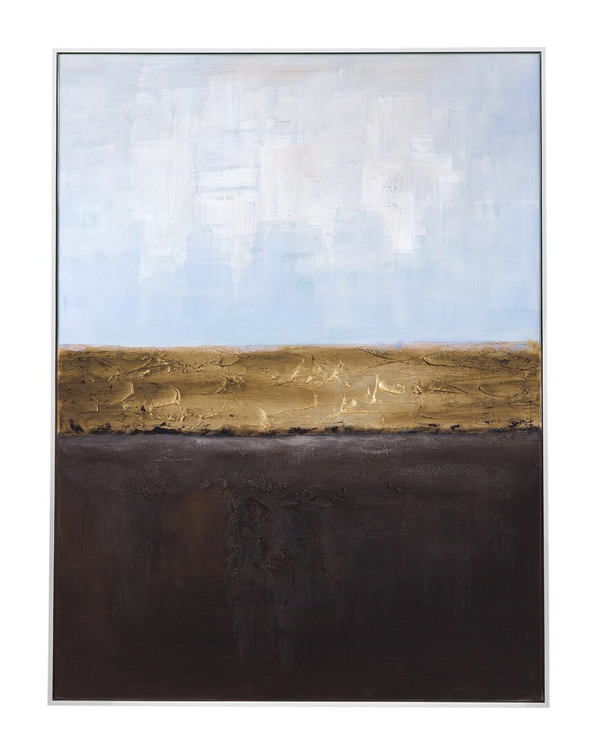 Bassett Mirror Garnet Framed Canvas In Blue