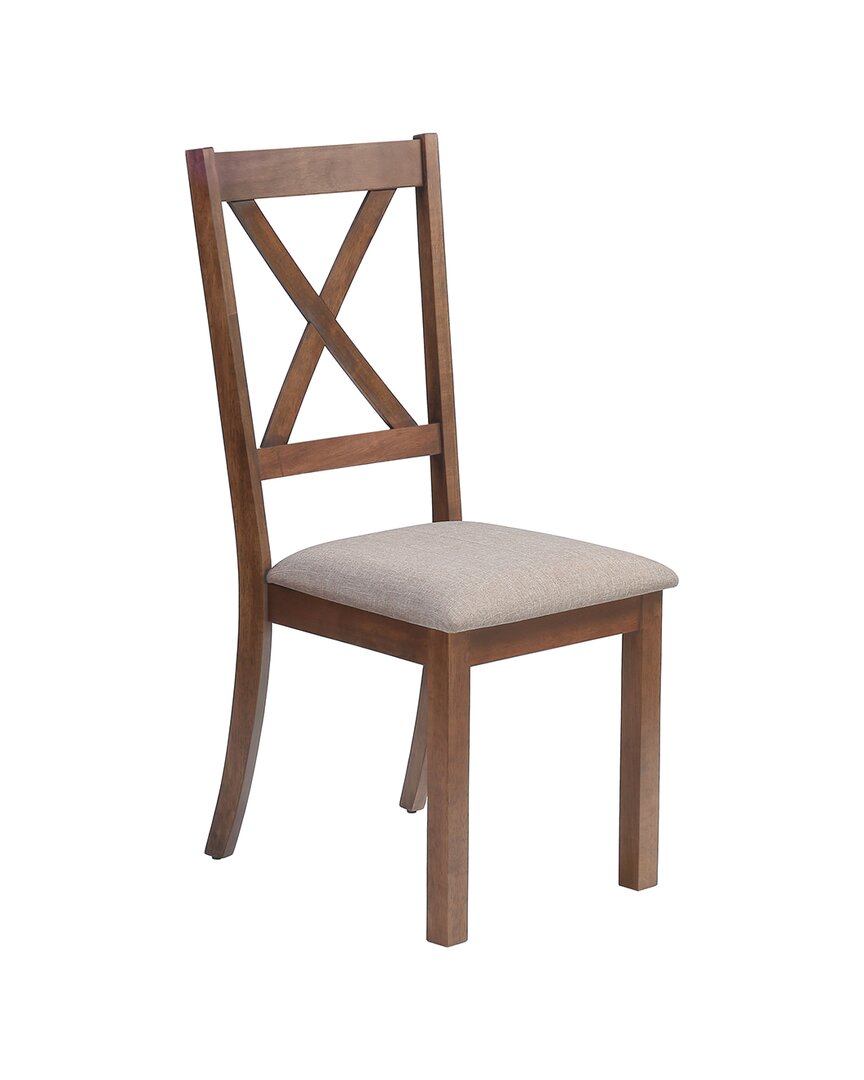 Monarch Specialties Set Of 2 Dining Chairs In Beige