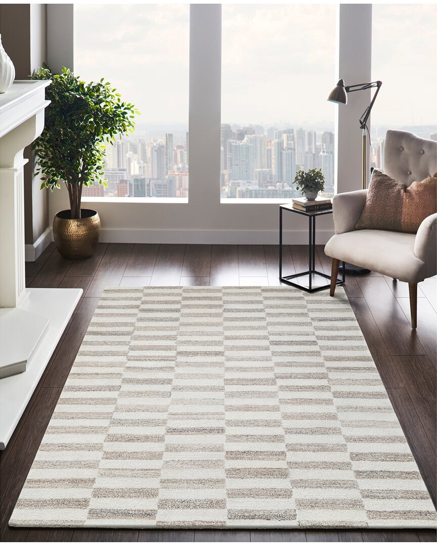 Obeetee Dunes Wool Rug In Neutral