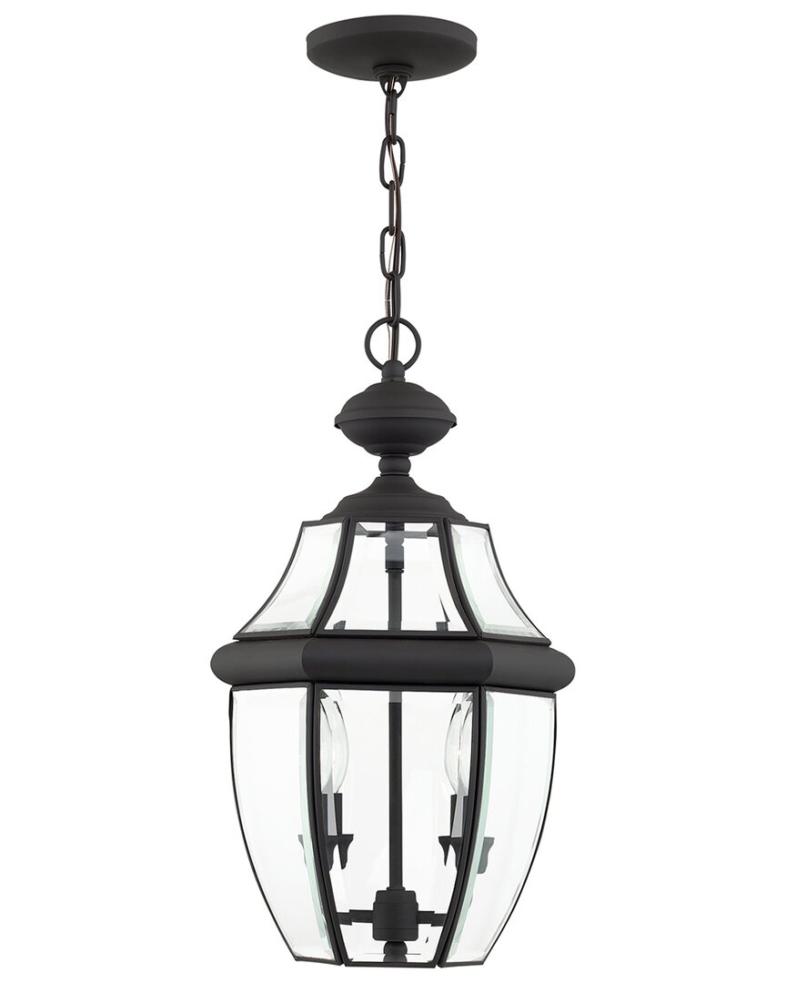 Livex Lighting Monterey 2-light Black Outdoor Chain Lantern