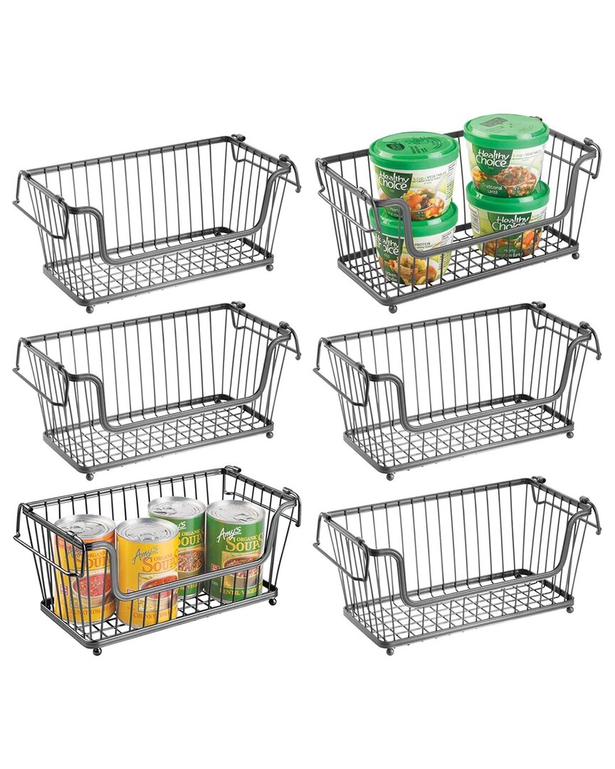 M DESIGN M DESIGN SET OF 12 WIRE STACKABLE FRONT DIP BASKET