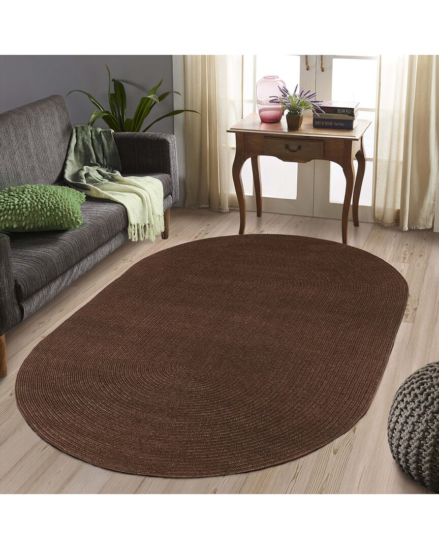 Superior Braided Reversible Indoor Outdoor Rug Coc In Brown