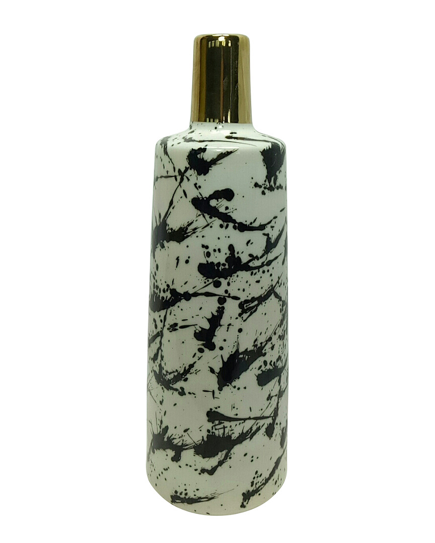 Sagebrook Home Ceramic Vase In White