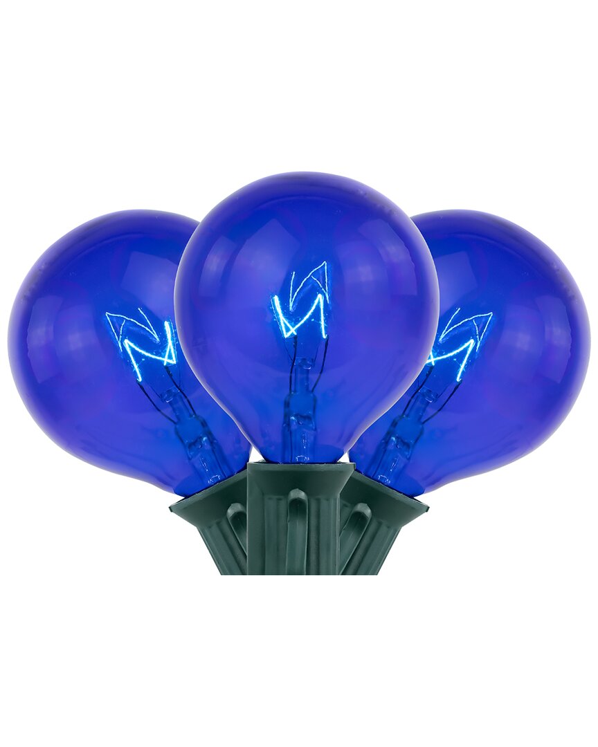 NORTHLIGHT NORTHLIGHT 10CT BLUE G50 GLOBE CHRISTMAS PATIO LIGHTS