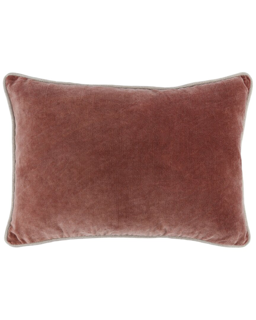 Kosas Home Harriet Velvet Pillow In Red