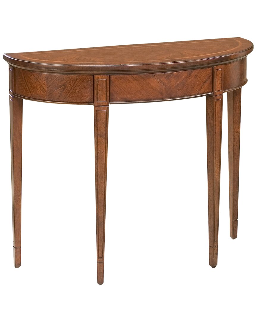 Butler Specialty Company Hampton Demilune Console Table In Brown