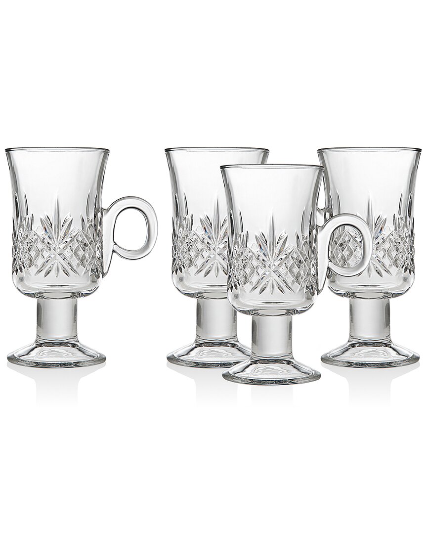 Shop Godinger Set Of 4 Dublin Crystal Irish Coffee Mugs In Clear