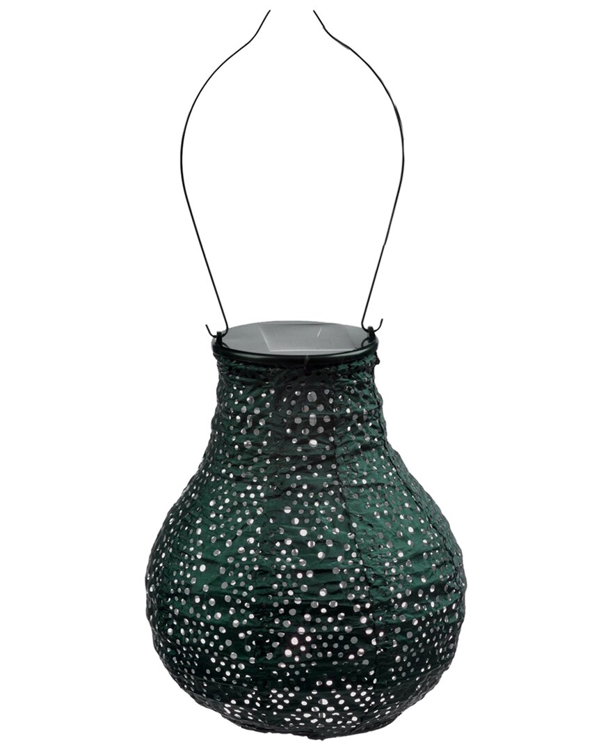 Esschert Design Usa Bulb Ikat Lantern In Green