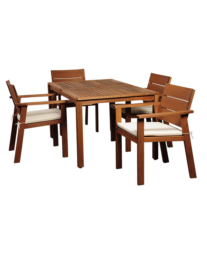 Amazonia Nelson 5pc Patio Dining Set In Blue