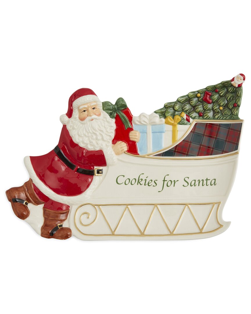 Shop Spode Christmas Tree Santa Sleigh Cookie Platter