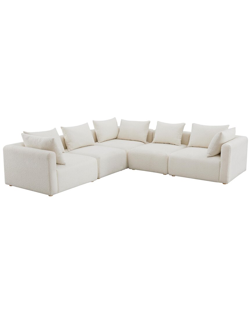 Tov Furniture Hangover Boucle 5pc Modular L-sectional
