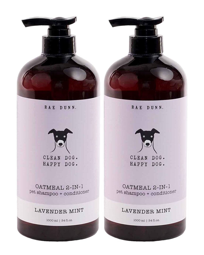 Rae Dunn Clean Dog. Happy Dog. Lavender Mint 2-in-1 Pet Shampoo & Conditioner