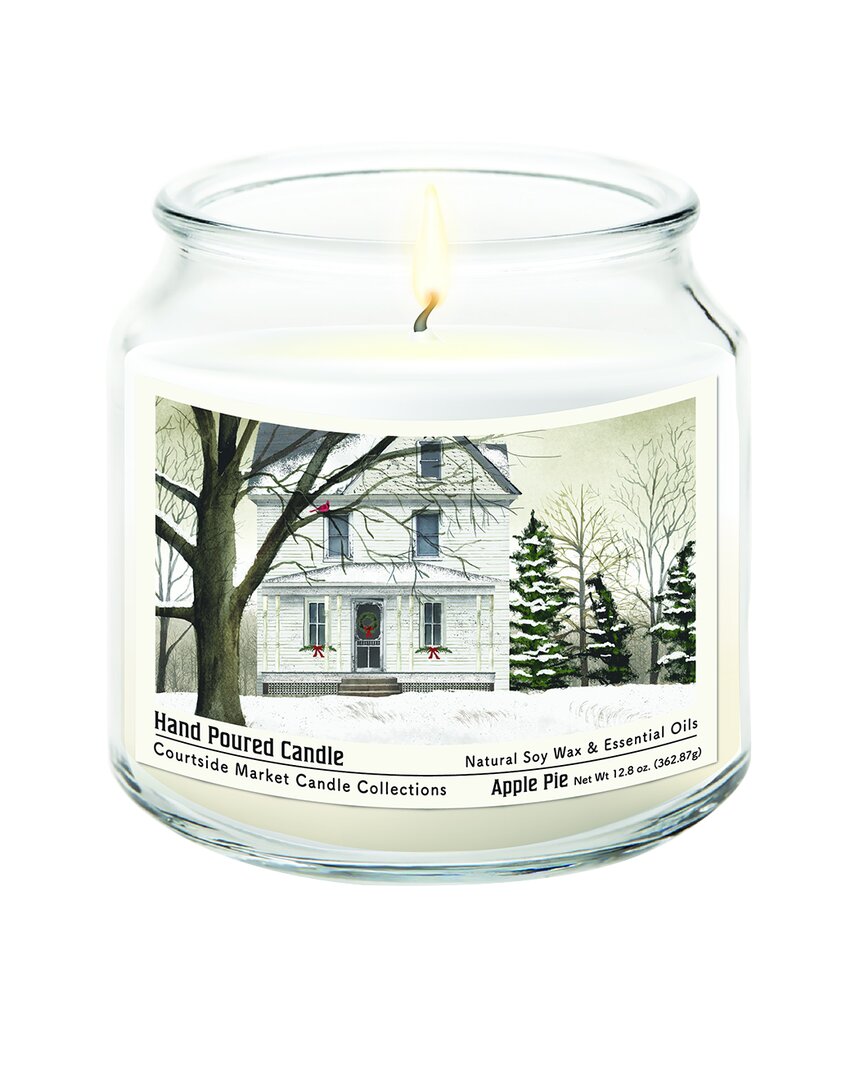 Shop Courtside Market Wall Decor Courtside Market White Christmas Candle In Multi