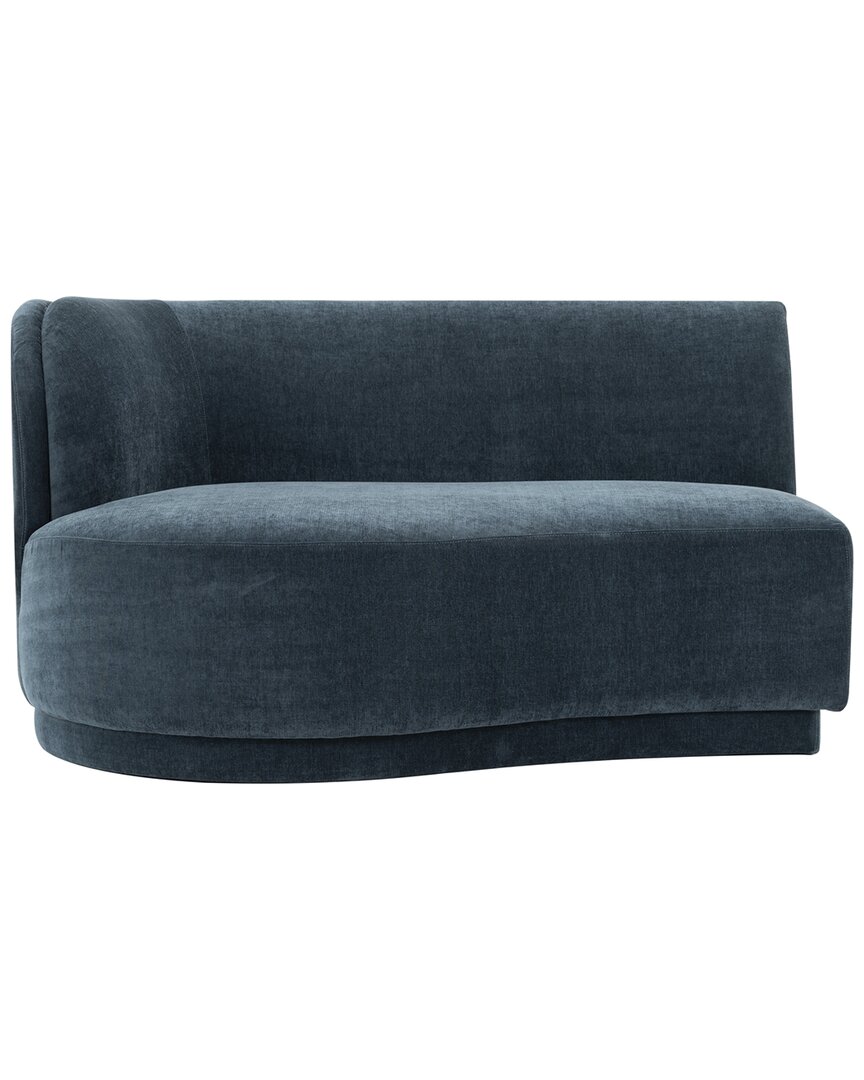 Moe's Home Collection Discontinued Yoon Left-facing 2-seat Sofa In Blue