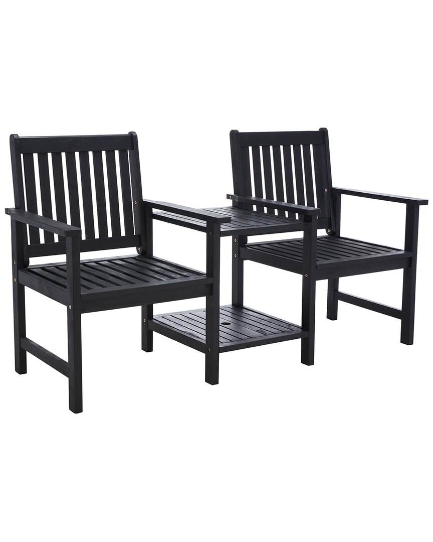 Safavieh Brea Twin Seat Bench In Black