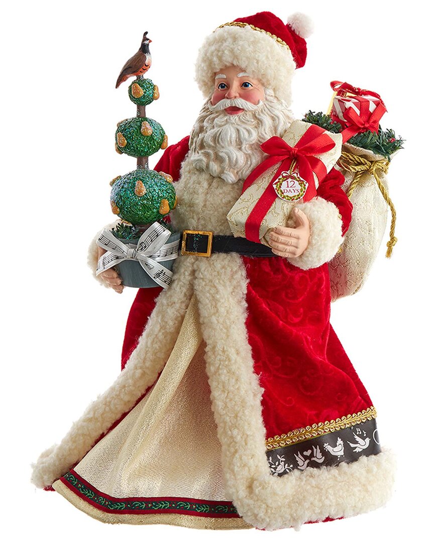 Kurt Adler Fabriché Santa In Multi