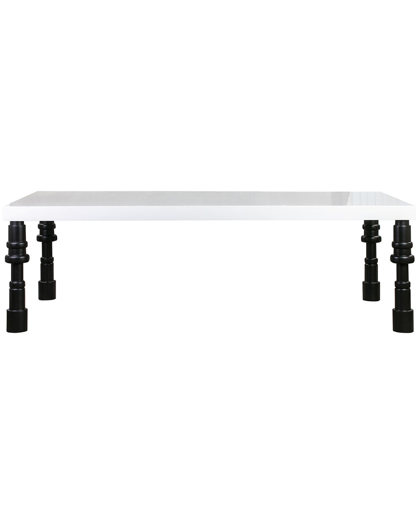 Tov Furniture Spindle Dining Table In White