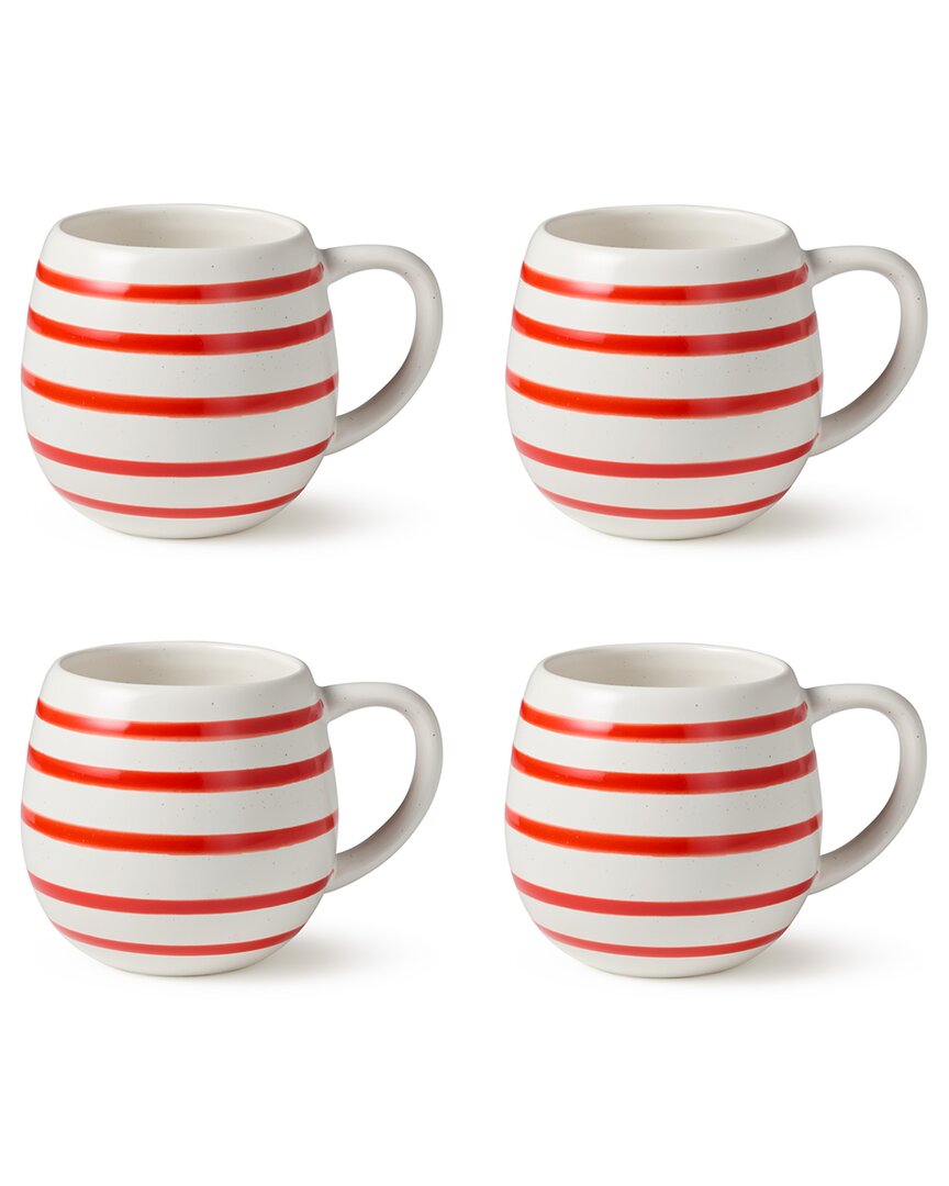 Certified International Dockside Red Set Of 4 Mugs