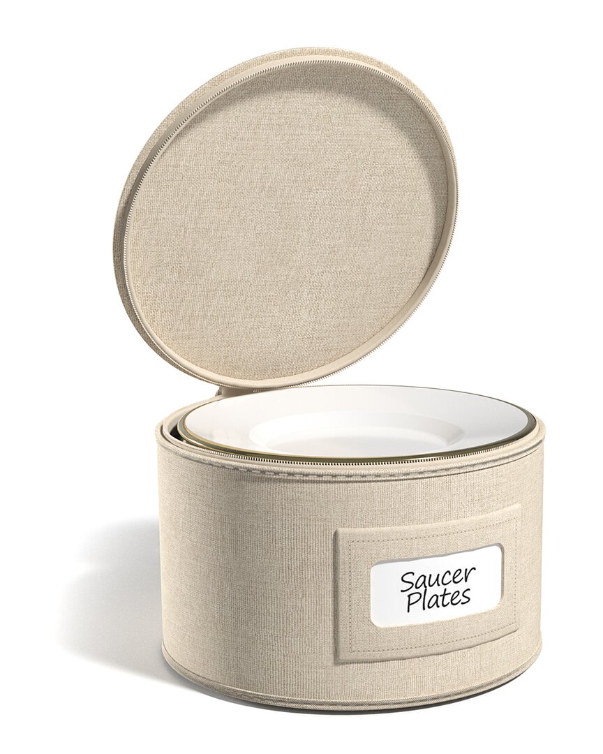 Sorbus Dinnerware Storage Organizer In Brown