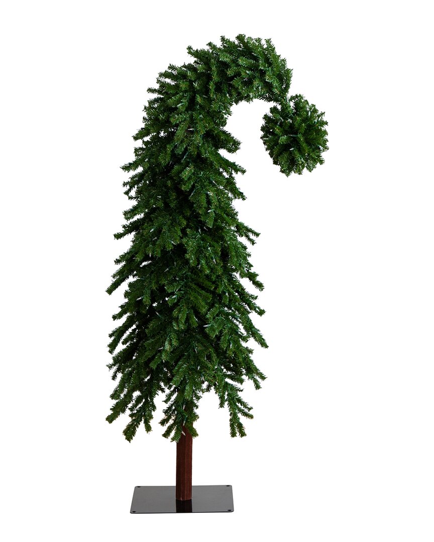 Shop Nearly Natural 7ft Holiday Green Santa's Hat Christmas Tree With 500 Led  Lights & 1275 Bendable Bra