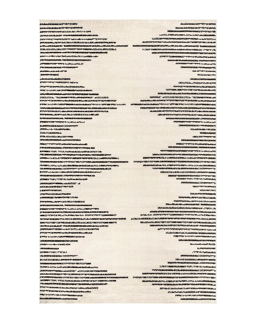 Nuloom Romina Diamond Pinstripes Rug In Grey