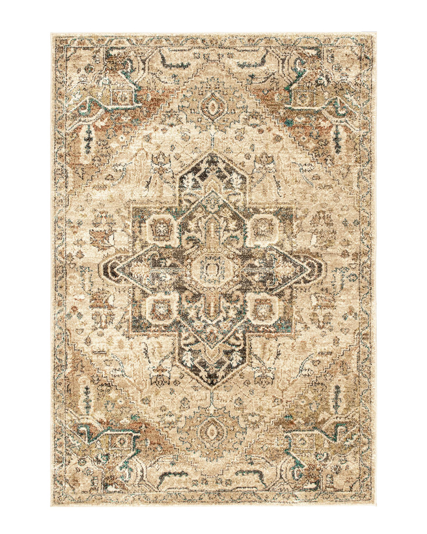 Nuloom Tribal Medallion Tabetha Rug In Tan
