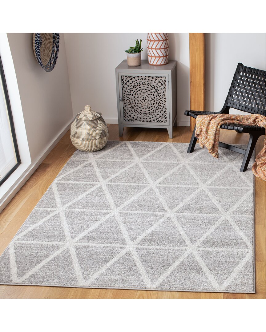 Safavieh Adirondack Eloria Power Loomed Rug Grey / Ivory In Gray