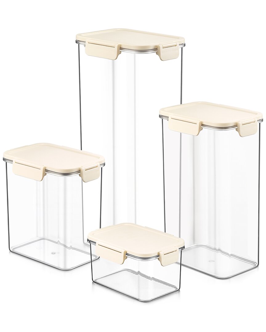 SORBUS SORBUS 4-PACK STACKABLE FOOD STORAGE CONTAINERS