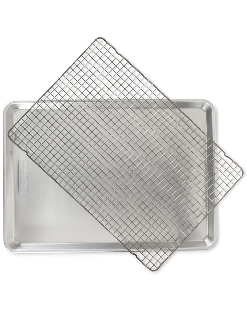 Nordic Ware 2 Pc Naturals Big Sheet With Grid In Silver