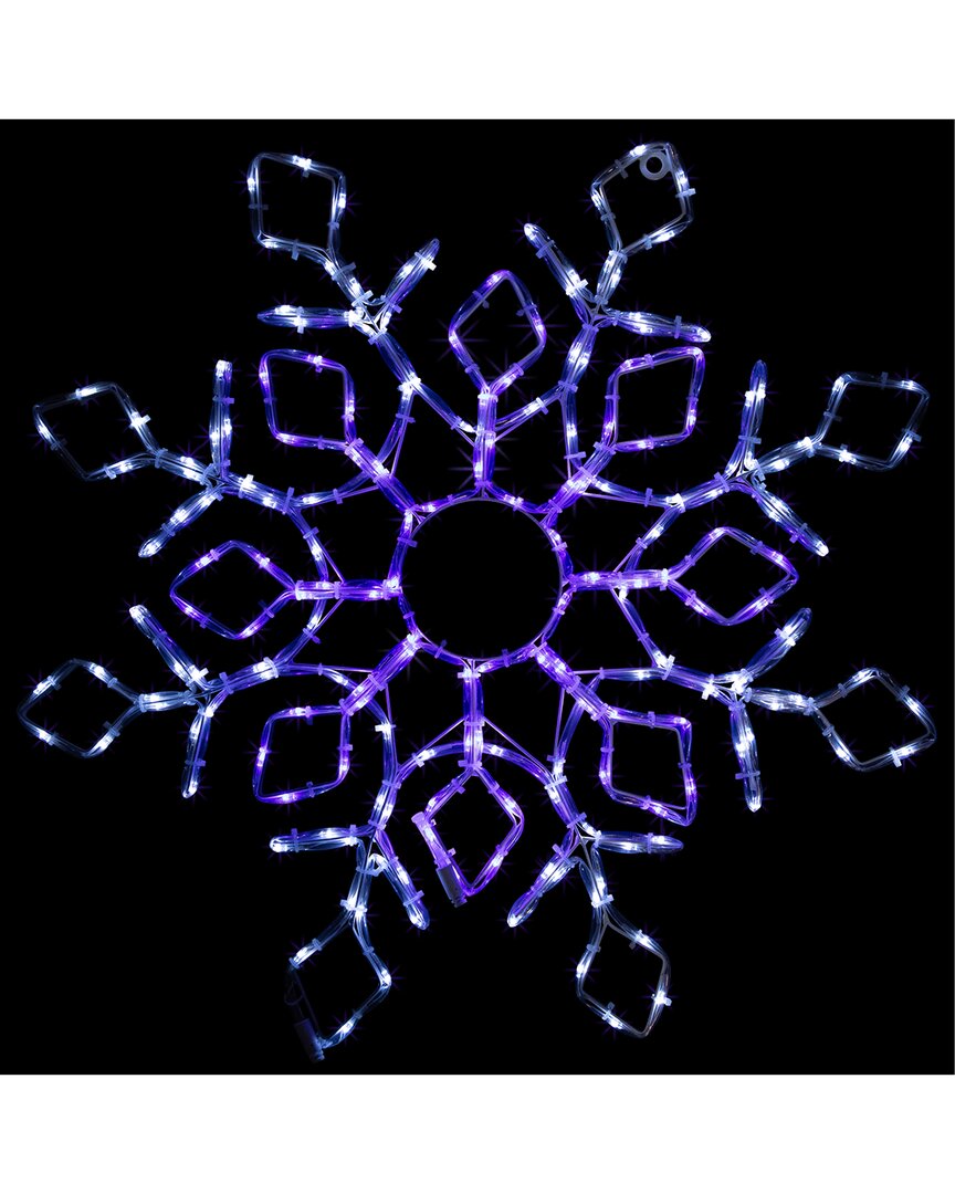 Northlight 23in Lighted Snowflake Window Silhouette In White